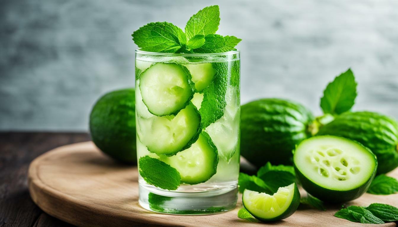 Água Detox de Pepino e Menta