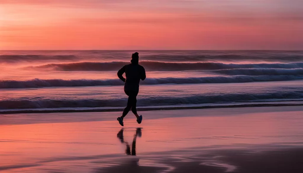 Treino na praia