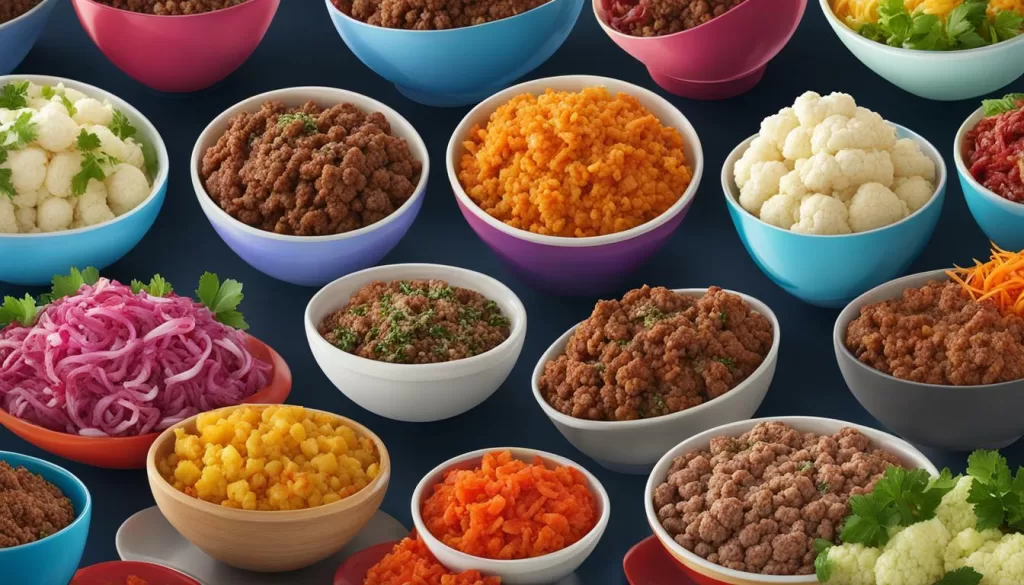 Variações da Receita de Tigela de Carne Moída com Couve-Flor