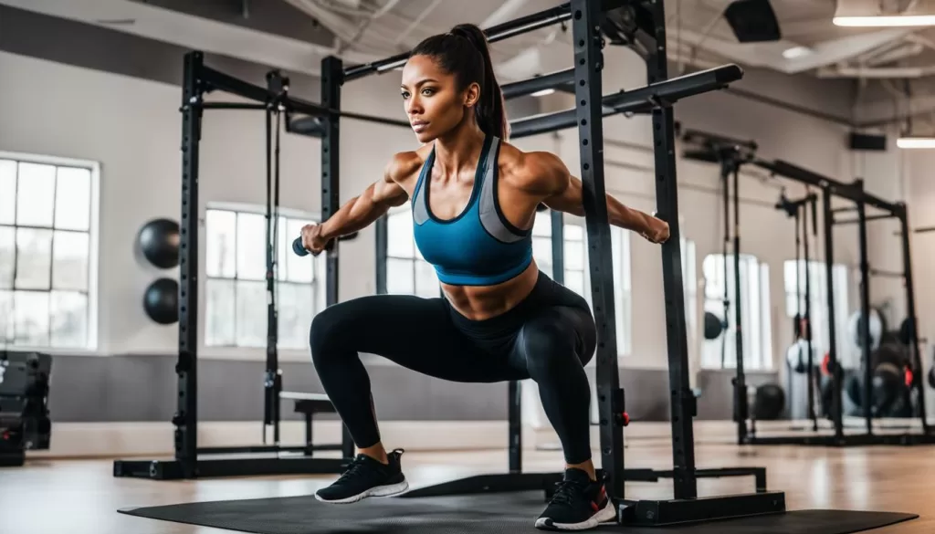 exercício agachamento com salto