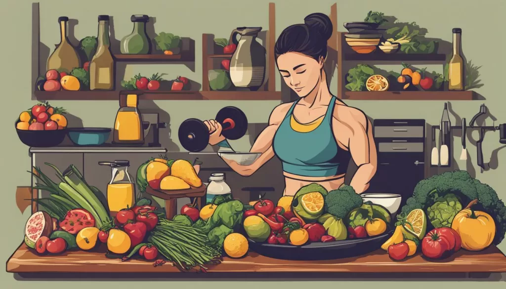 tonificação muscular com alimentação saudável